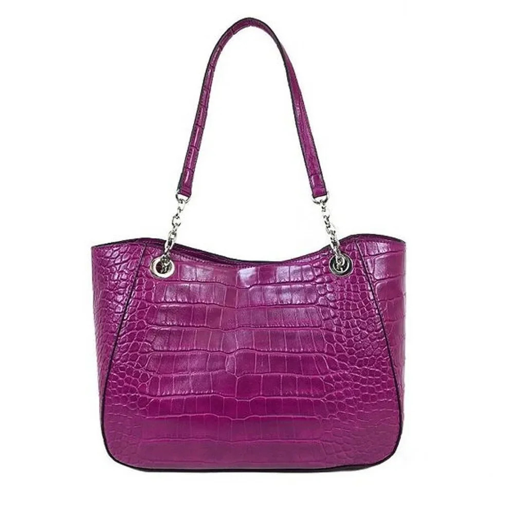 Mondani Women's Dahlia Croco Pacifica Chain Tote Bag Brand new with tags